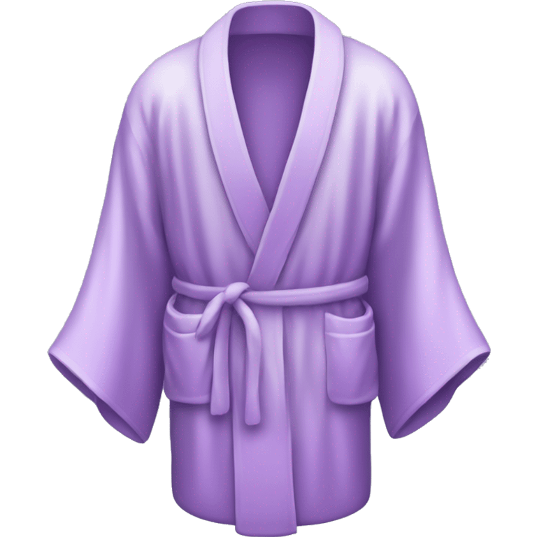 Light purple silk slippers and robe emoji