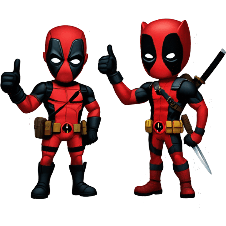 Deadpool and wolverine thumbs up emoji