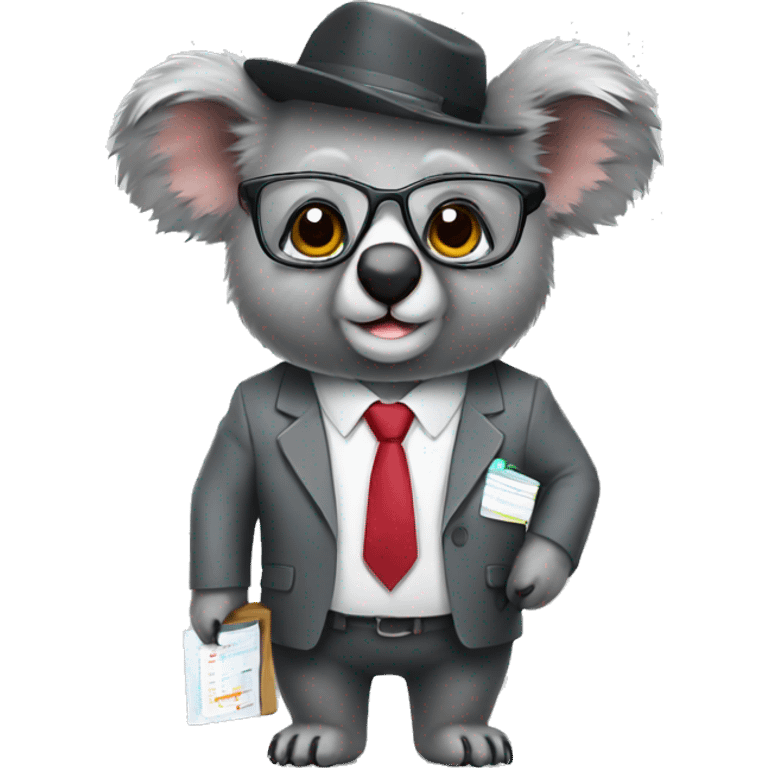 accountant koala emoji