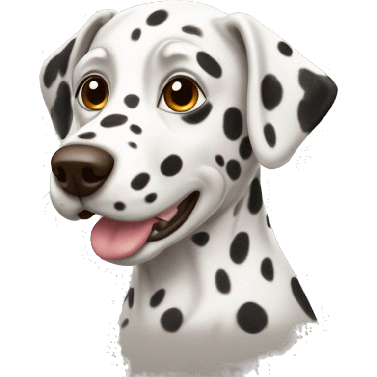 Dalmatian with brown spots emoji