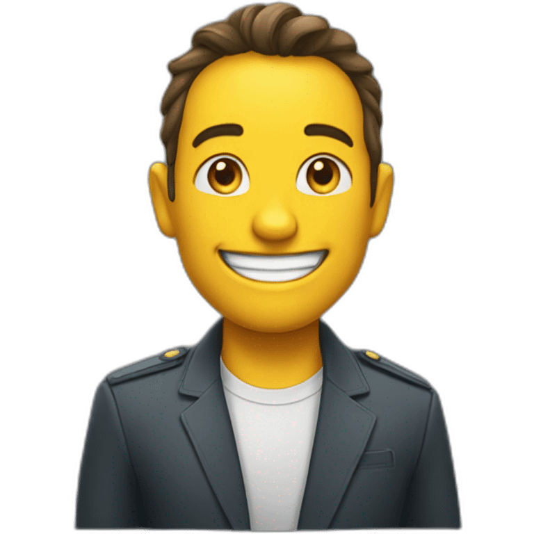 Un sourire gentil qui n'est pas fake emoji