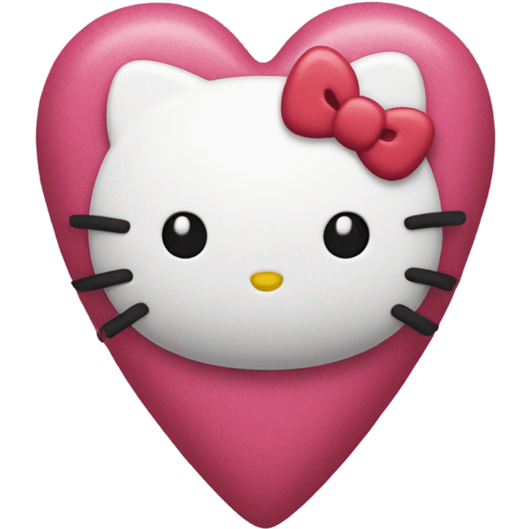 Hello kitty heart emoji