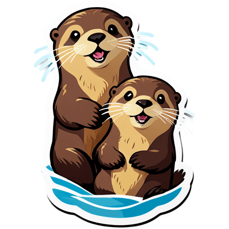 Otters emoji