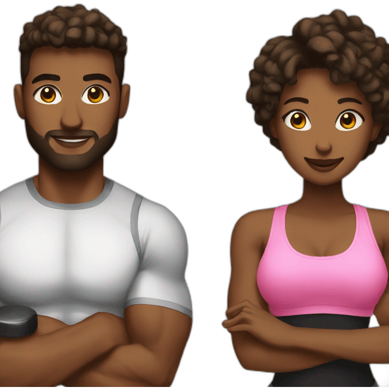 gym couple emoji