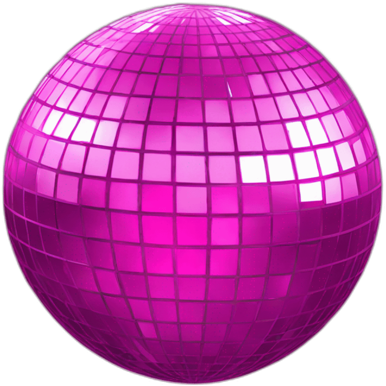 Pink disco ball emoji