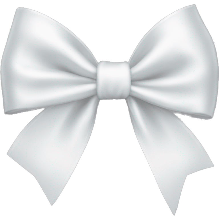 white satin bow emoji