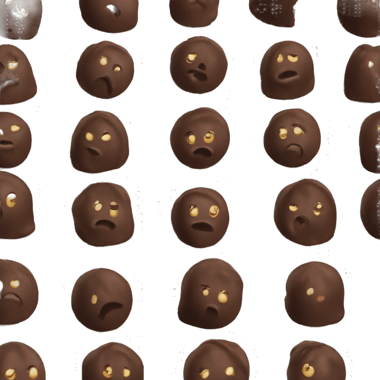 Chocolate cake pop emoji