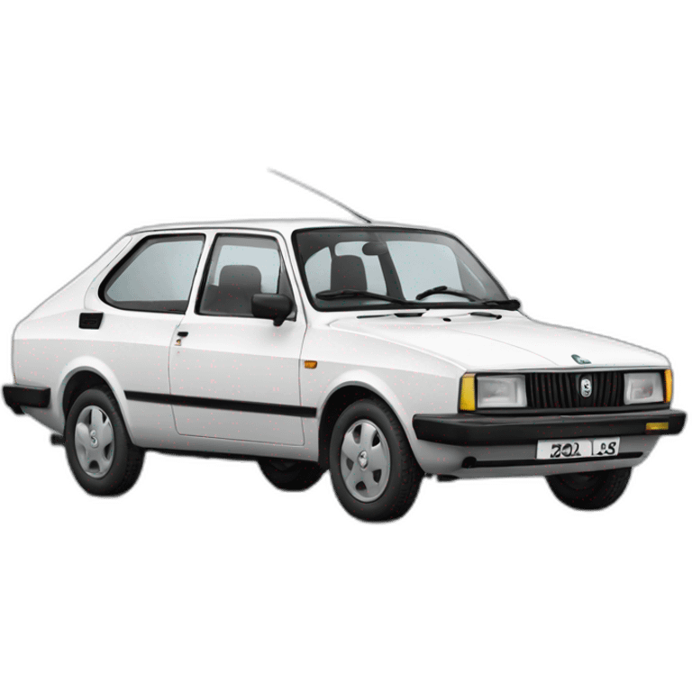 Single White Skoda 120ls emoji