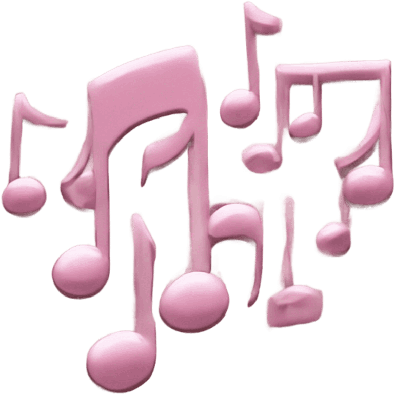 2 pale pink music notes emoji