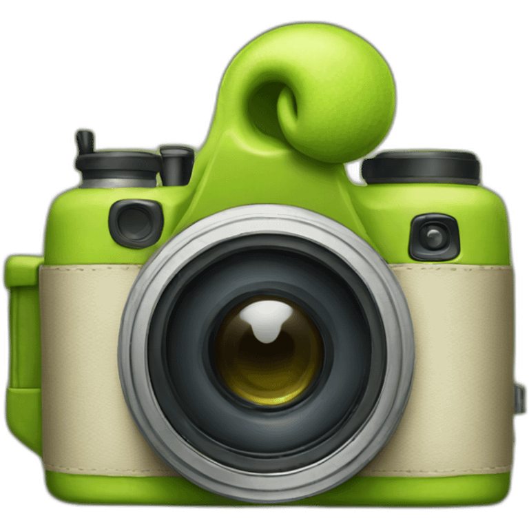 camera with shrek ears emoji