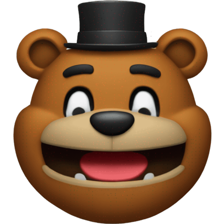 Freddy Fazbear as an emoji emoji