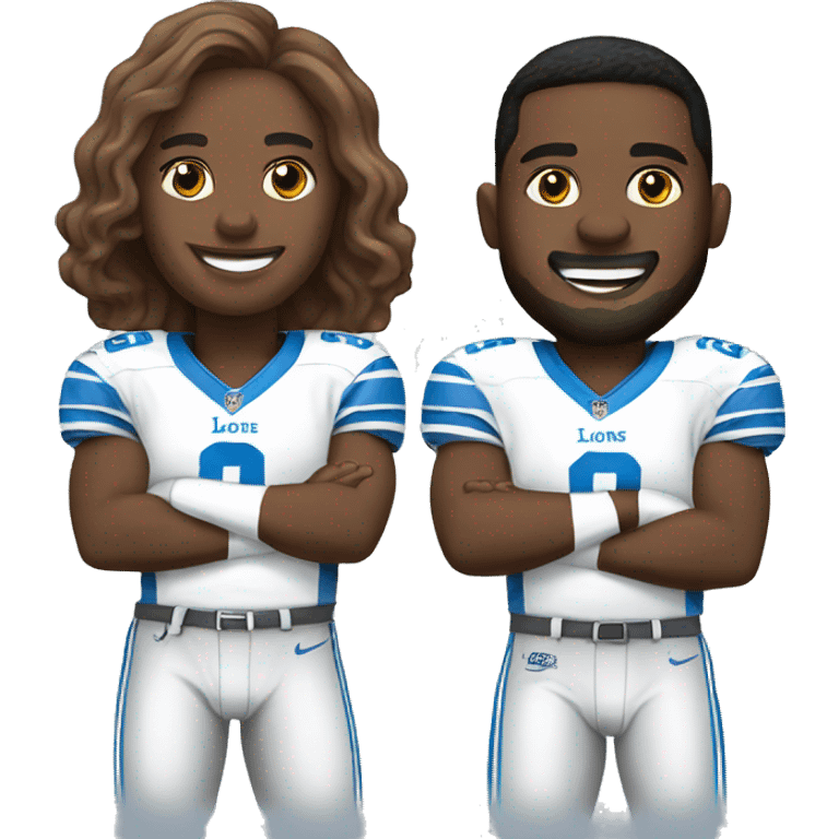 Detroit Lions White Jerseys emoji