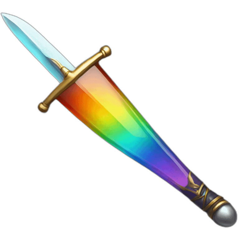 sword rainbow glass emoji