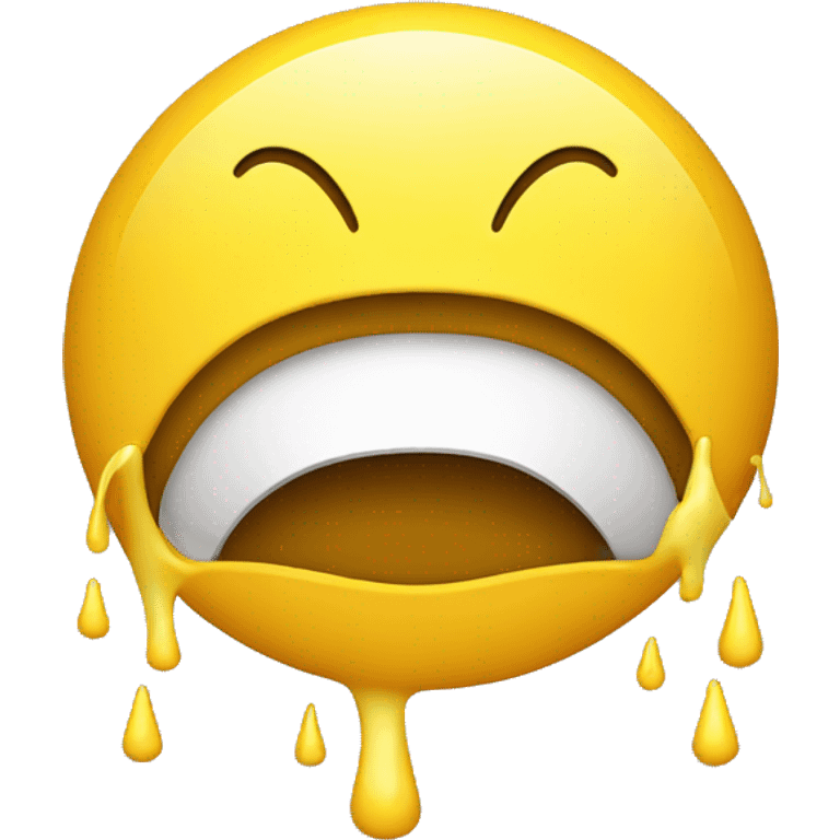 Yellow emoji with a straight line as a mouth and raining one eyebrow emoji