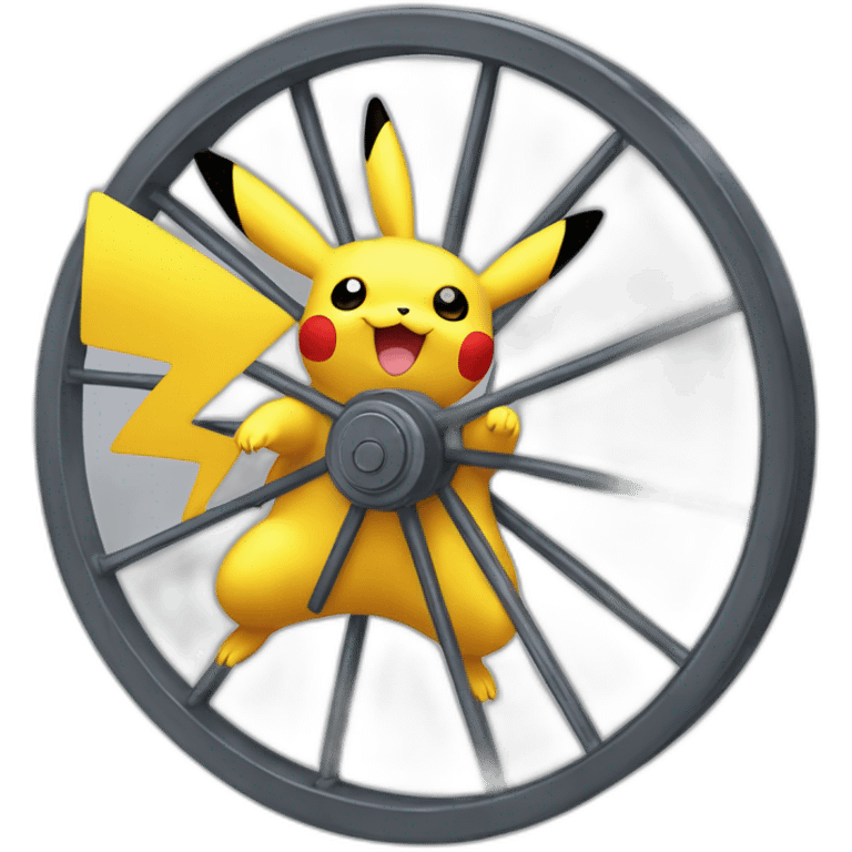 pikachu dans une grande roue emoji