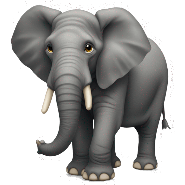 Éléphant sans trompe emoji