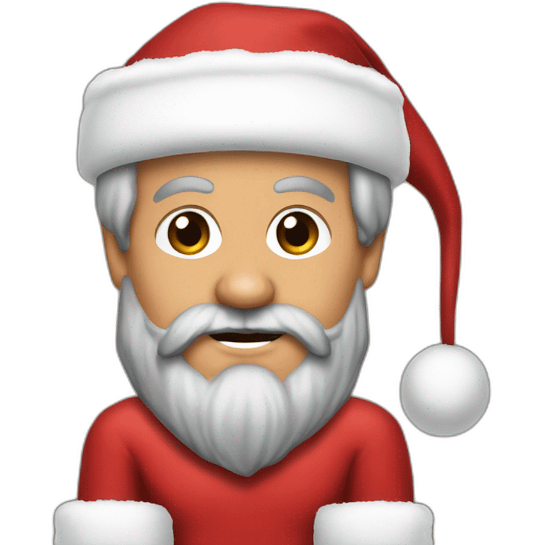 Nick Saban as Santa claus emoji