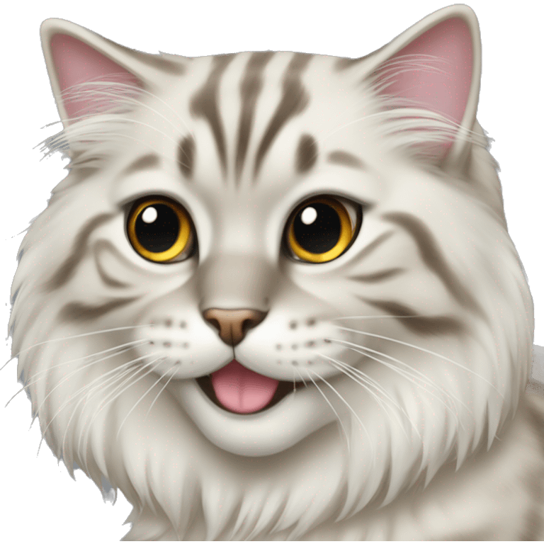 Siberian cat seal tiger point emoji