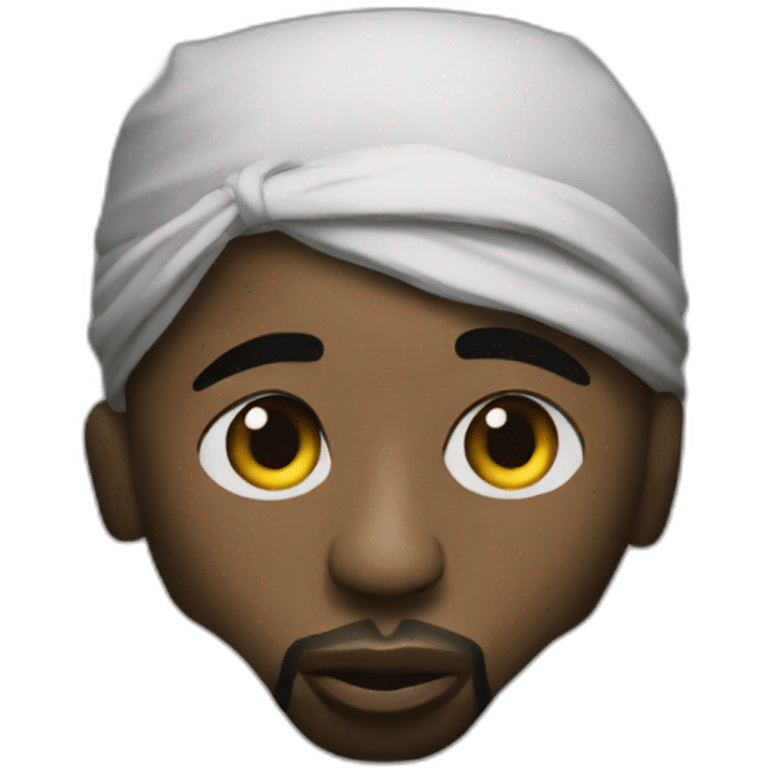 Tupac recording emoji