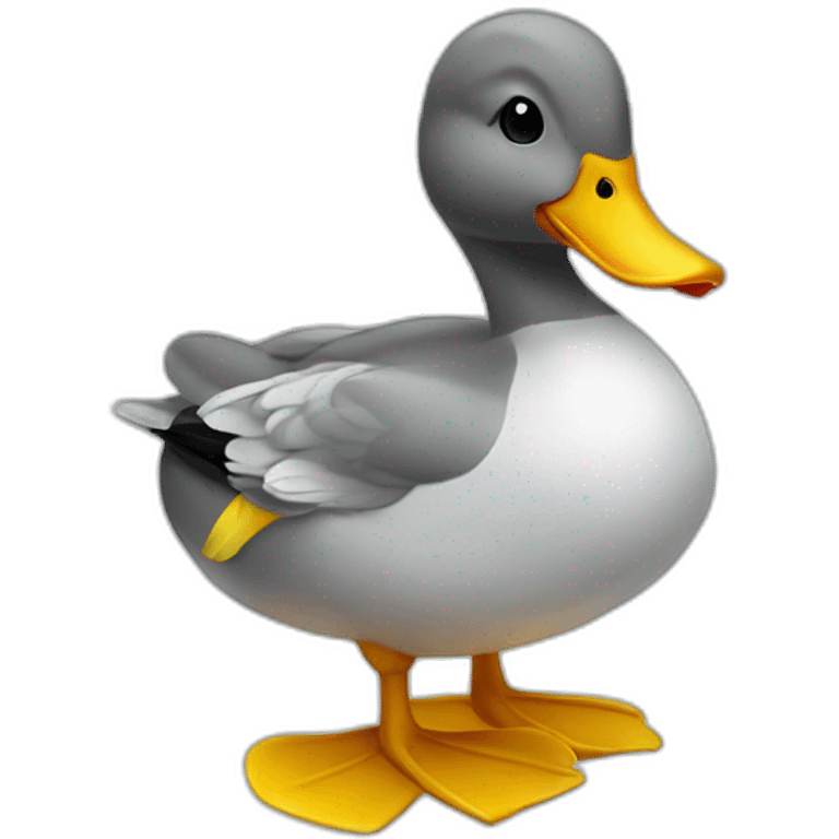 Canard avec une fleur emoji