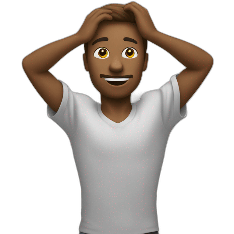 Une personne qui fait un dab emoji