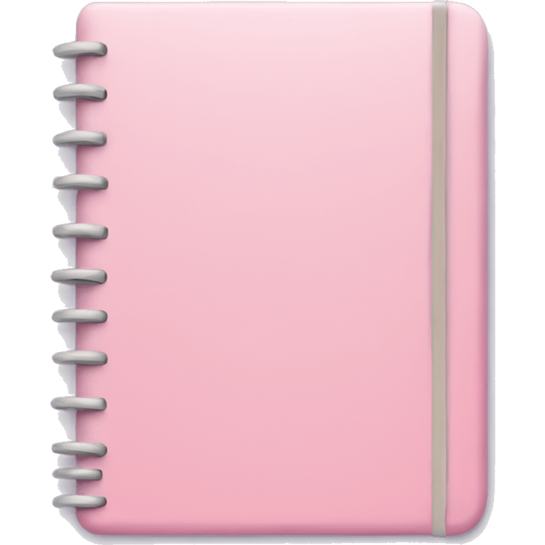 Pastel pink notebook emoji