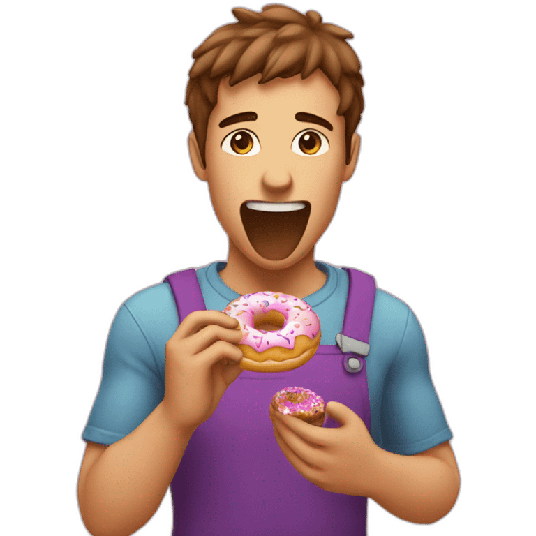 imcabolo eating donut emoji