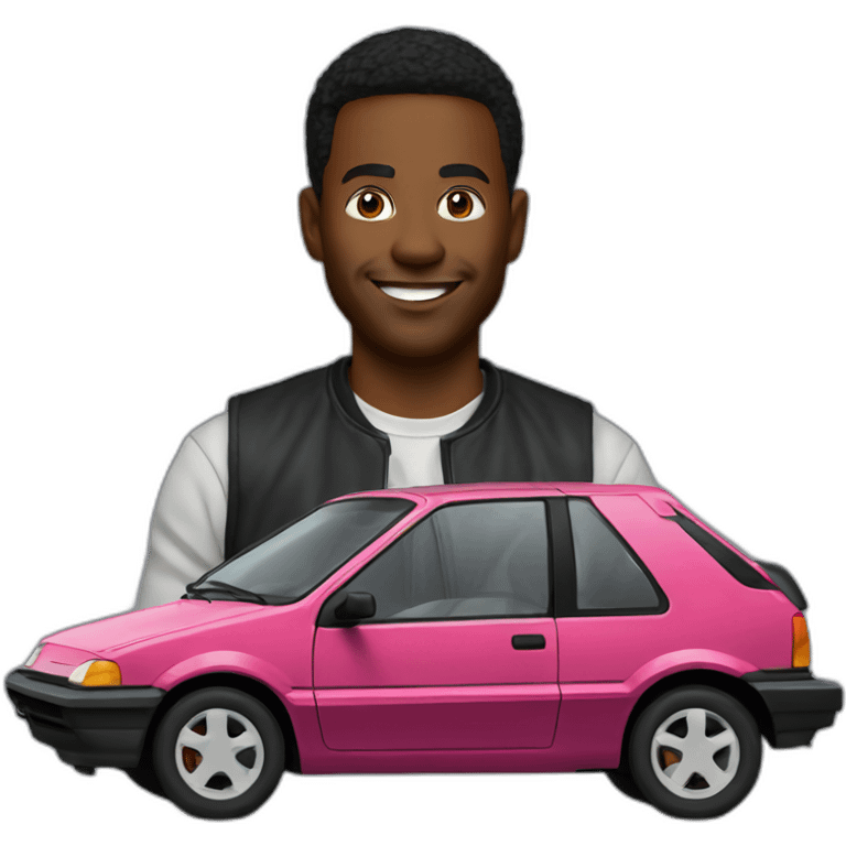 Mkbhd driving a geo metro emoji