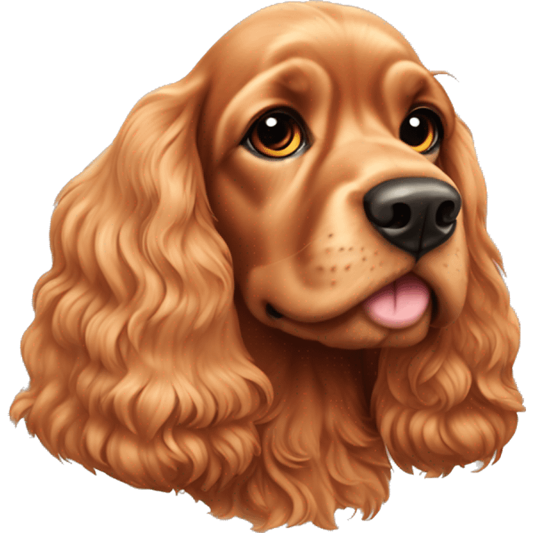 Orange Roan Cocker spaniel  emoji