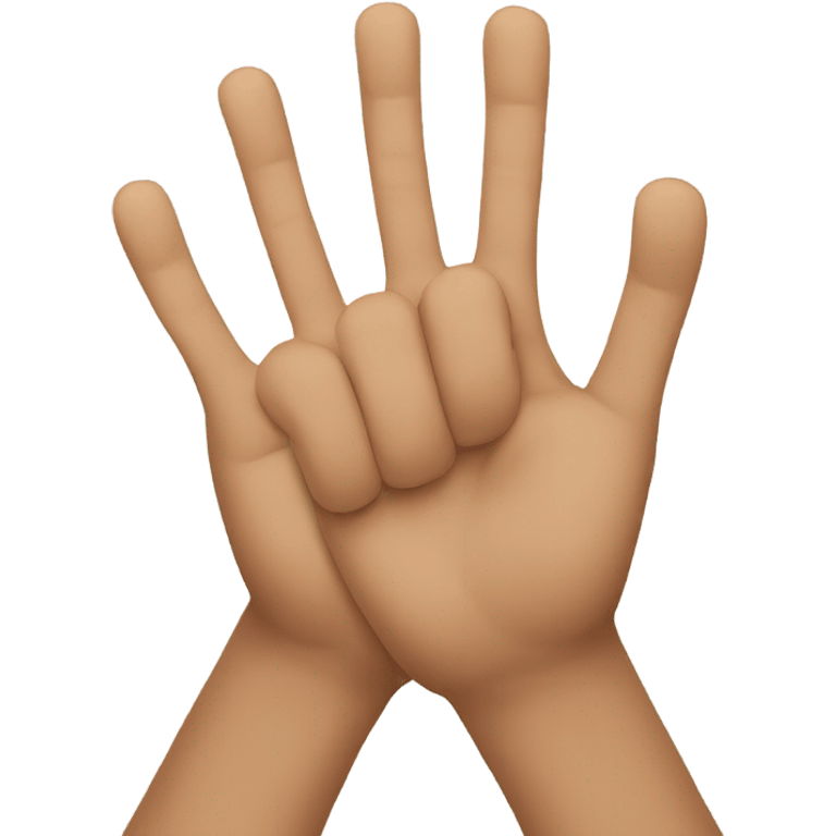 3 fingers emoji