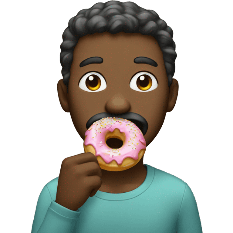 Tader eating a donut emoji