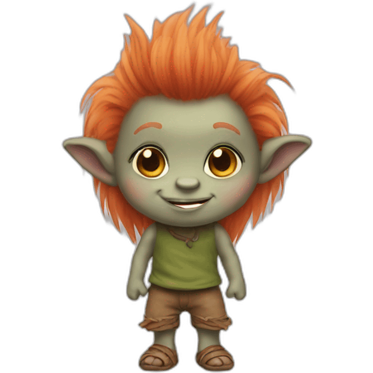 cute troll doll emoji