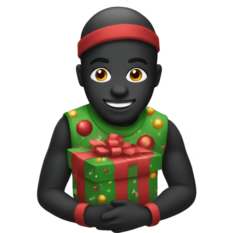 black christmas toy emoji