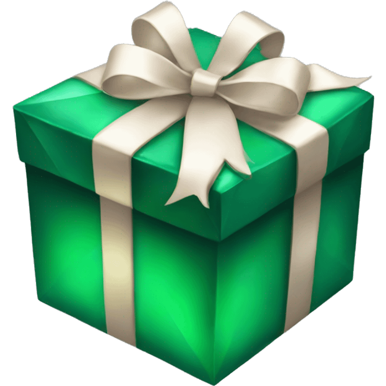 emerald gift box Emerald emoji