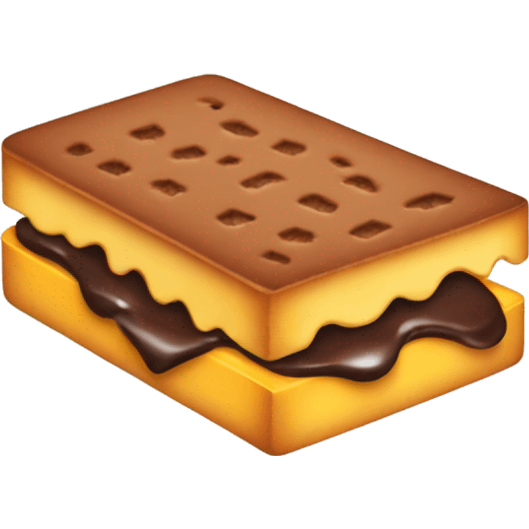 Chocolate and Chedar cheese sandwich emoji