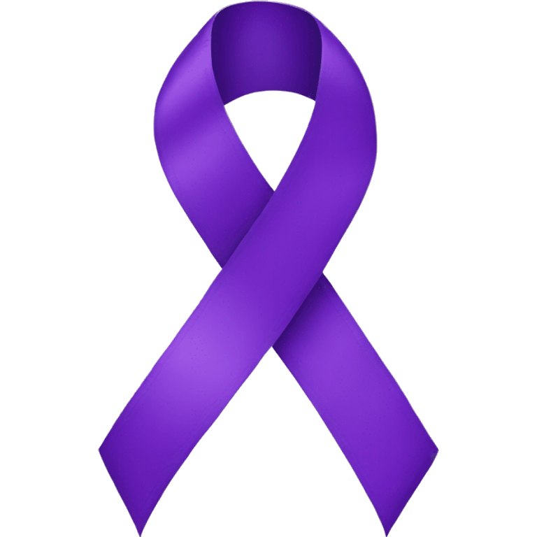 Purple ribbon  emoji