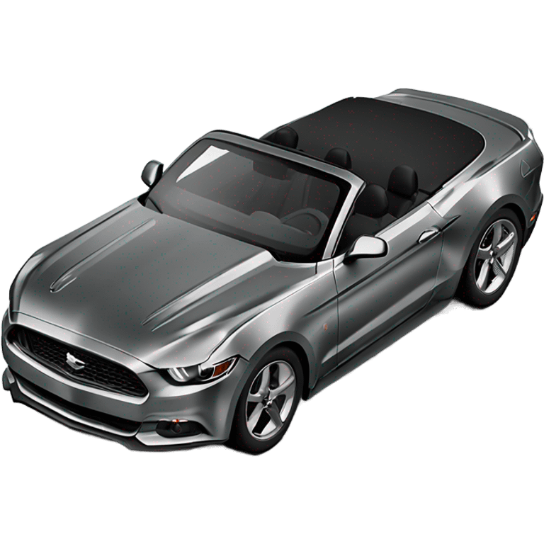 2018 gun metallic mustang convertible top up emoji