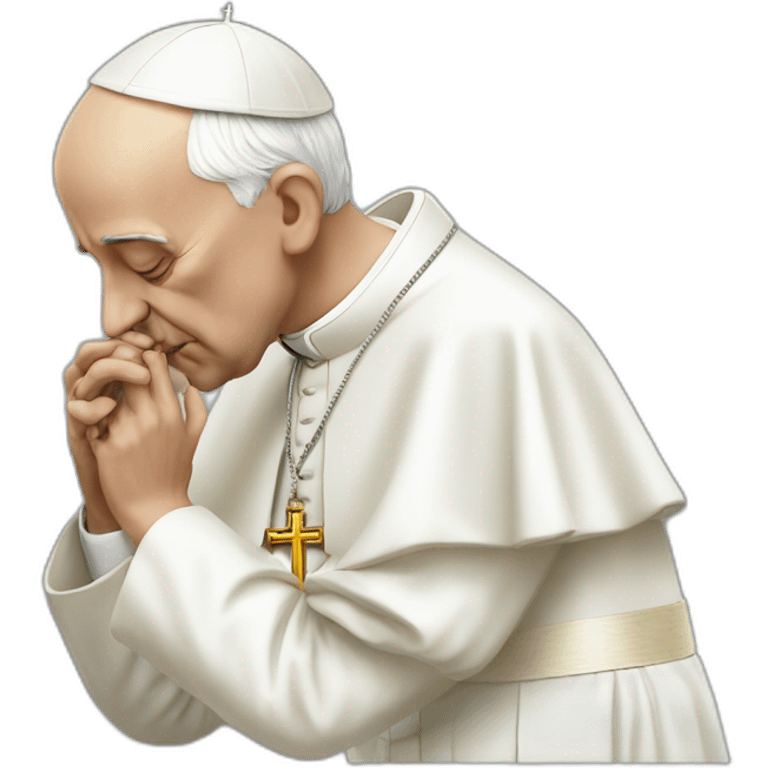 the pope innocently snorting lines emoji