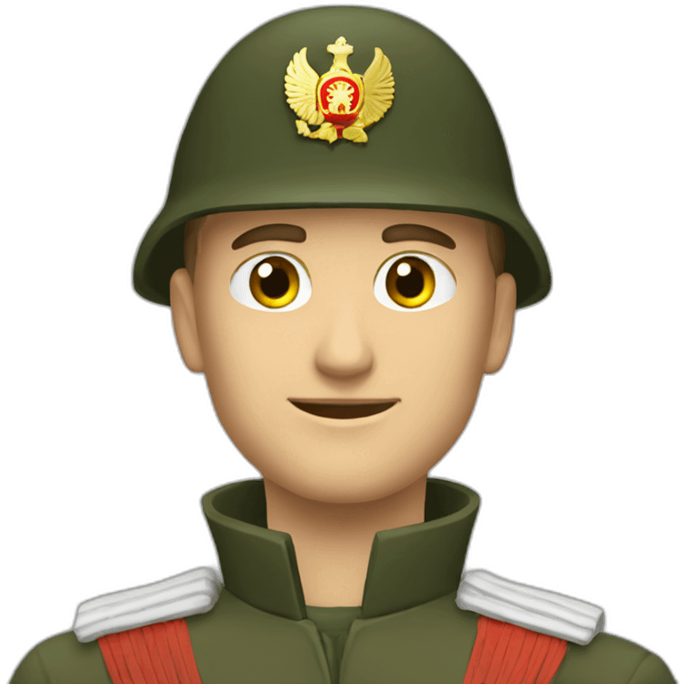 Russian soldier victory emoji