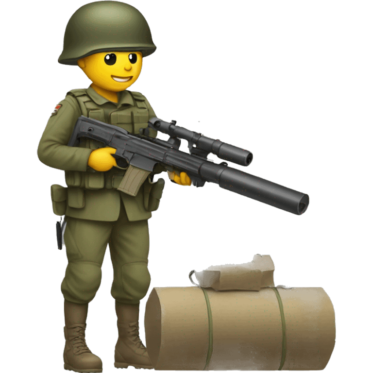 soldier and antitank emoji