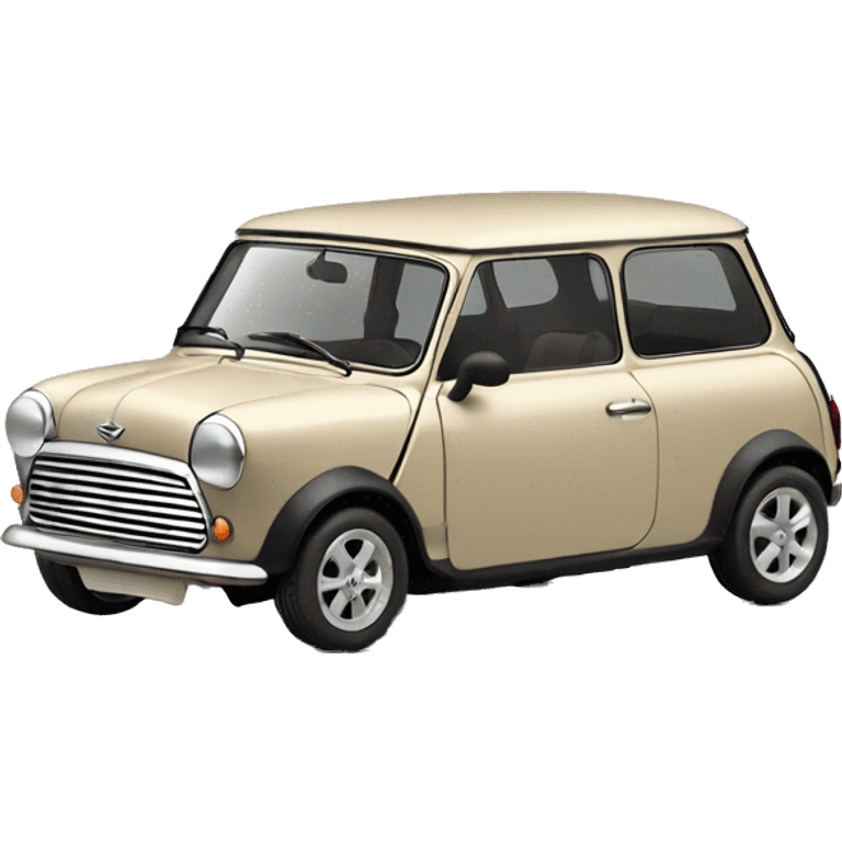 Voiture mini beige et 5 portes  emoji