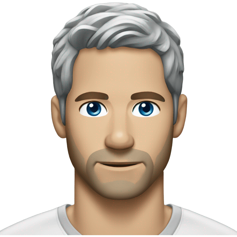 Paul Walker blue eyes grey hair  emoji