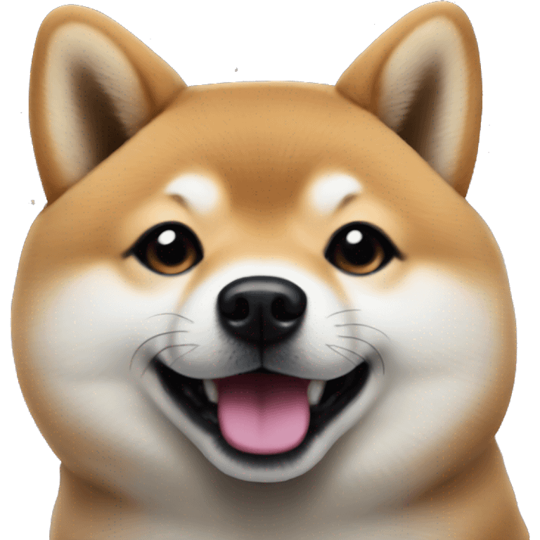 cute shiba with galaxy background emoji