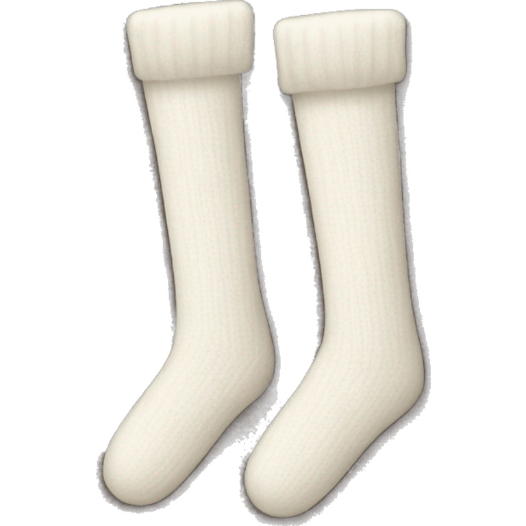 White wool stockings  emoji