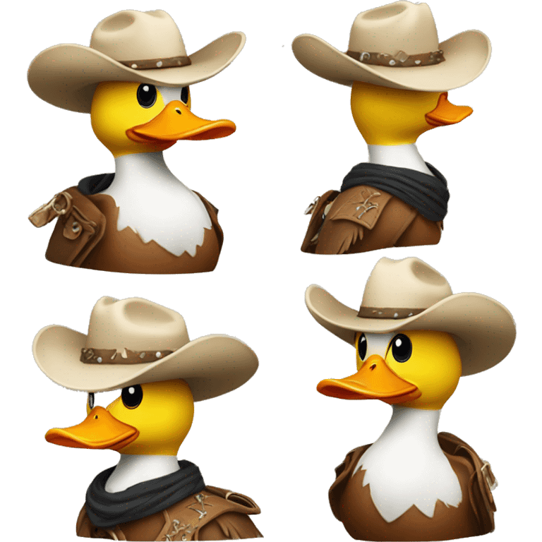 A cowboy duck emoji