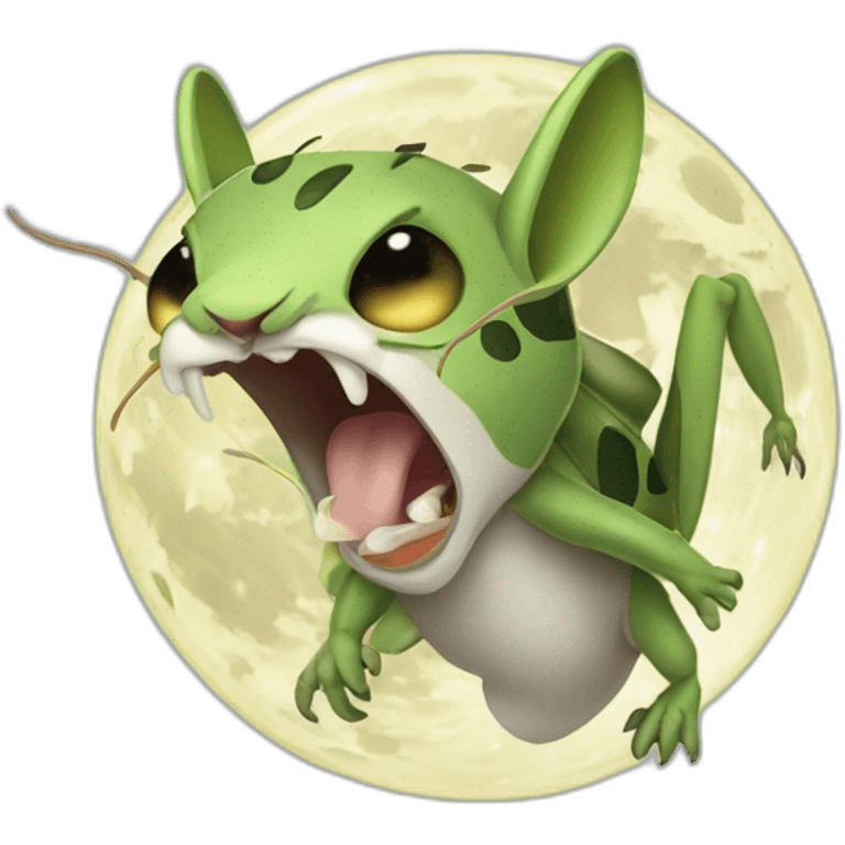 angry grasshopper mouse screaming at the moon emoji