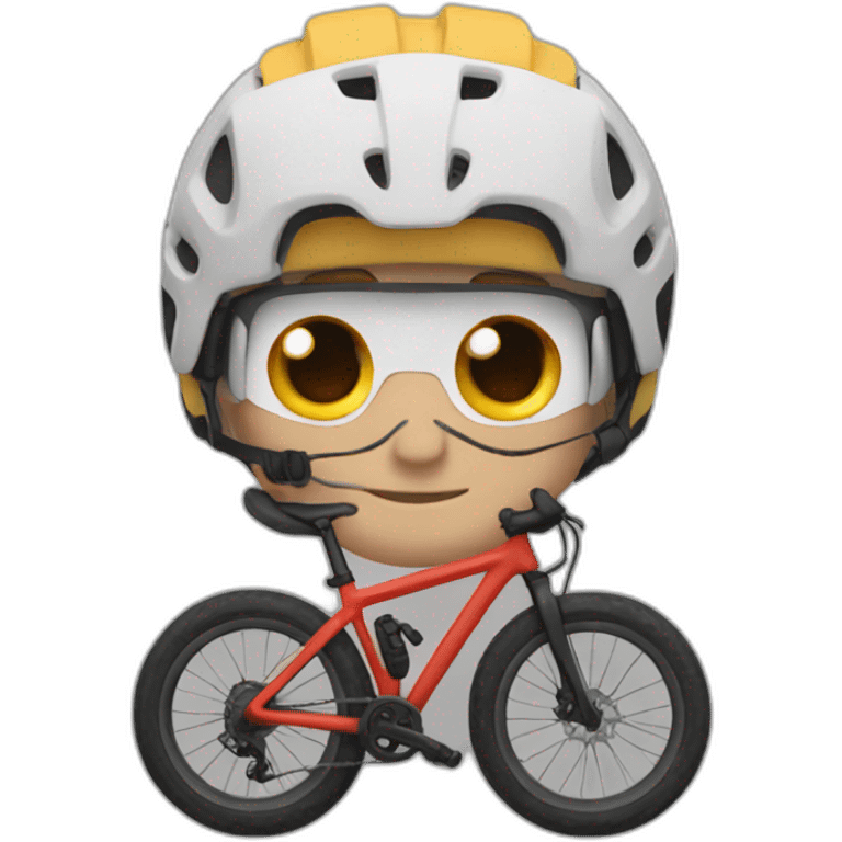 Mountain biking englishman emoji