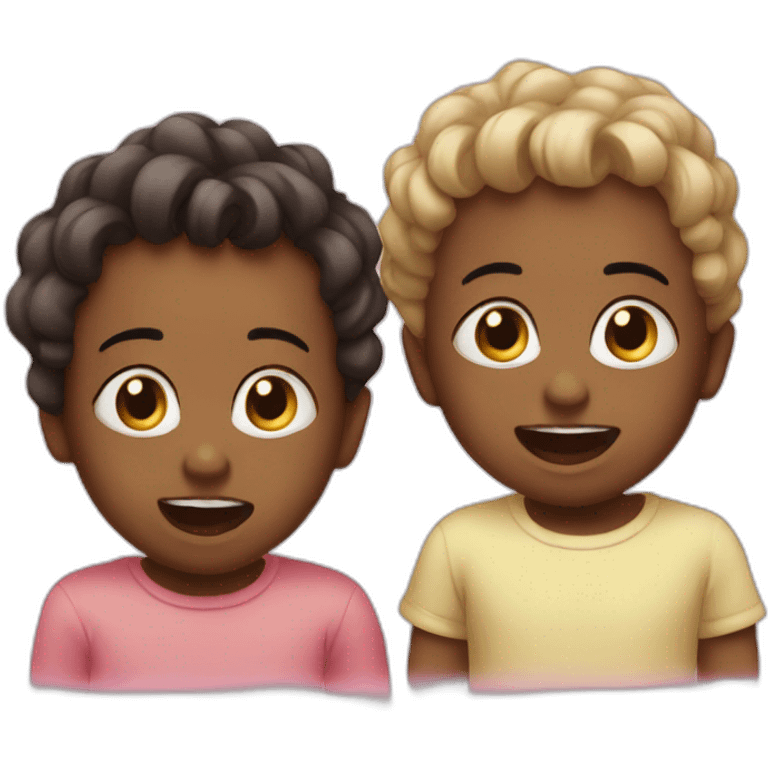 Two crazy babys emoji