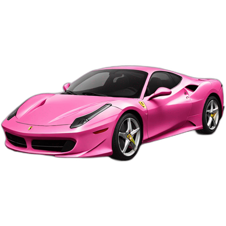 Pink ferrari car emoji