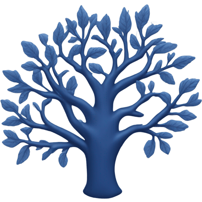 Navy blue tree emoji